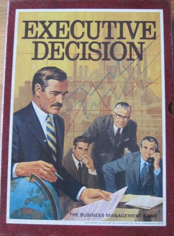Bordspel executive decision - 1971 beschikbaar voor biedingen