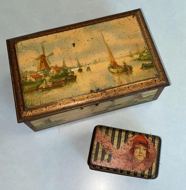 Antieke Pette Cacao Blikken - 1920s, Antiek en Kunst, Antiek | Overige Antiek, Ophalen