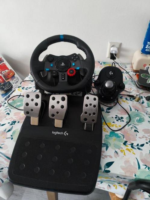Logitech G29 Driving Force racestuur + pedalen + shifter, Computers en Software, Joysticks, Zo goed als nieuw, Ophalen