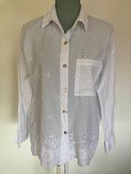 Blouse met kanten rand - Made in Italy, Kleding | Dames, Blouses en Tunieken, Maat 38/40 (M), Made in Italy, Wit, Ophalen of Verzenden