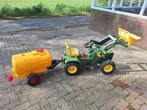 John deere traptrekker met voorlader en giertank, Kinderen en Baby's, Speelgoed | Buiten | Skelters, Ophalen, Gebruikt, Overige merken