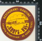 Sticker: Restaurant Kantine Kaaps Nol - Camping Koogerstrand, Verzamelen, Stickers, Ophalen of Verzenden