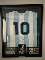 Gesigneerd Maradona Shirt - Argentinië 1986 WK, Ophalen of Verzenden, Zo goed als nieuw, Overige maten, Blauw