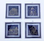 Set van 4st. Griekse handgemaakte keramische tegeltjes, Ophalen