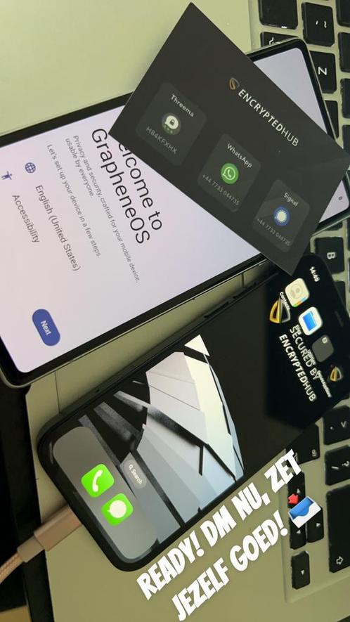 Google Pixel 7A Graphene OS vpn signal molly encypted secure, Computers en Software, Antivirus- en Beveiligingssoftware, Nieuw