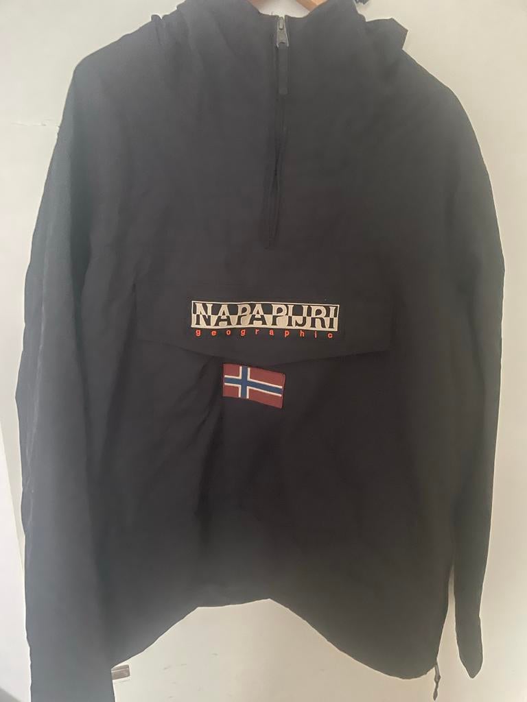 Napapijri Jas - Zwart - Maat XL, Ophalen of Verzenden, Zo goed als nieuw, Maat 56/58 (XL), Zwart