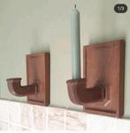 Brutalist Wandkandelaars Hout, Ophalen of Verzenden, Hout, Minder dan 25 cm