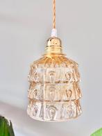 Vintage glazen lampenkap hanglamp lamp, Ophalen of Verzenden, Gebruikt, Glas