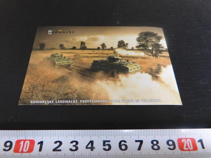 sticker Leger Koninklijke Landmacht tank  ED5090, Verzamelen, Stickers, Zo goed als nieuw, Bedrijf of Vereniging, Ophalen