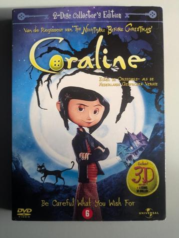 Coraline 2D & 3D DVD's met slipcase en 3D brillen DVD126469 beschikbaar voor biedingen