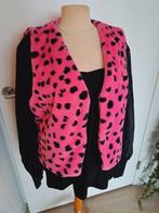Gilet imitatiebont 2XL fuchsia, Kleding | Dames, Verzenden, Zo goed als nieuw, Maat 46/48 (XL) of groter, Roze