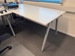 bureau 2x wit 160 x 80, Huis en Inrichting, Bureaus, Ophalen, In hoogte verstelbaar, Gebruikt, Bureau