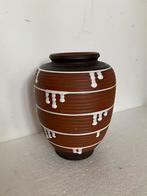 Illkra keramiek jaren 60 vaas met Palermo decor, Gebruikt, Duitsland, Overige kleuren, Aardewerk of Porselein