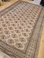 Vintage handgeknoopt oosters tapijt bochara 358x222, 200 cm of meer, Crème, 200 cm of meer, Gebruikt