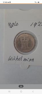 HALVE GULDEN 1922 ZIE MIJ AANBOD KAVEL NR 43, Postzegels en Munten, Verzenden, Koningin Wilhelmina, ½ gulden, Zilver