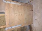 Houten staldeur, 1, metalen scharnieren, Ophalen, Gebruikt, Hout
