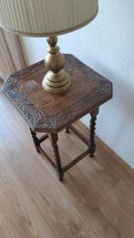 Antieke bijzettafel, Huis en Inrichting, Ophalen, Minder dan 55 cm, Zo goed als nieuw, Rechthoekig