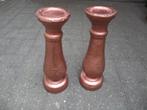 2 Stoere robuuste  grote  Kandelaars  zware kwaliteit, Ophalen, Overige materialen, Gebruikt, Overige kleuren
