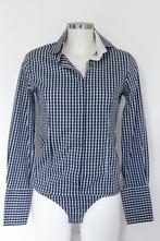 NAN (body) blouse blauw/wit geblokt maat 38, Ophalen of Verzenden, Zo goed als nieuw, Maat 38/40 (M), Blauw