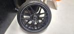 Breedset AMG Velgen + Banden (Bijna Nieuw, 1 met schade), Auto-onderdelen, Banden en Velgen, 19 inch, Gebruikt, Banden en Velgen