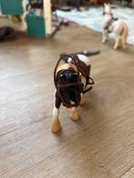 Schleich tinker met zadel en hoofdstel, Ophalen of Verzenden, Zo goed als nieuw, Paard, Beeldje of Figuurtje