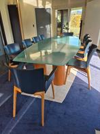 Acerbis Serenissimo design eettafel 300 cm + maatwerk tapijt, Ophalen, Gebruikt, 100 tot 150 cm, 200 cm of meer