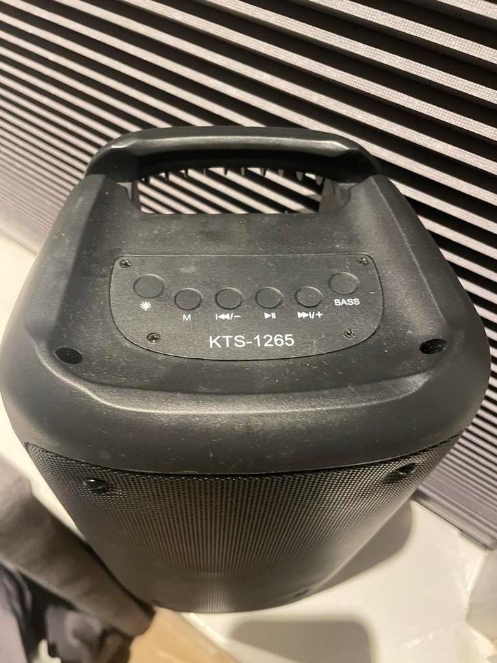 KTS-1265 Muziekbox - Draagbare Speaker, Audio, Tv en Foto, Luidsprekers, Gebruikt, Overige typen, Minder dan 60 watt, Overige merken