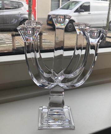 Kristalen 5 armige kandelaar  beschikbaar voor biedingen