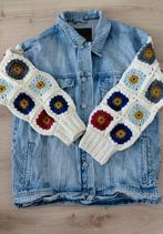 Vintage Spijkerjasje met Gehaakte Mouwen, Kleding | Dames, Overige Dameskleding, Ophalen of Verzenden, Gedragen