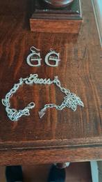 Guess ketting en oorbellen, Sieraden, Tassen en Uiterlijk, Kettingen, Ophalen of Verzenden, Nieuw, Zilver, Overige materialen