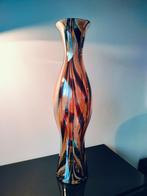 Italie Vaas Vloervaas Tijgermotief Pontil 1980, Antiek en Kunst, Ophalen of Verzenden