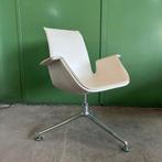 Walter Knoll FK kuipstoel – Licht Leer –Fabricius & Kastholm, Ophalen of Verzenden, Gebruikt, Leer, Eén