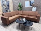 ZGAN Kapenga Industriële Hoekbank - Cognac -  263 x 235
