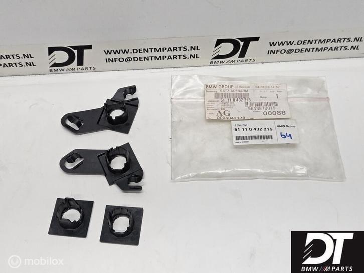 PDC sensor houder set BMW 5-serie E60 E61 LCI 51110432215, Auto-onderdelen, Elektronica en Kabels, BMW, Nieuw, Ophalen of Verzenden