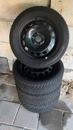 Gebruikte winterbanden met stalen velg, Auto-onderdelen, Banden en Velgen, Ophalen, 16 inch, Banden en Velgen, 205 mm