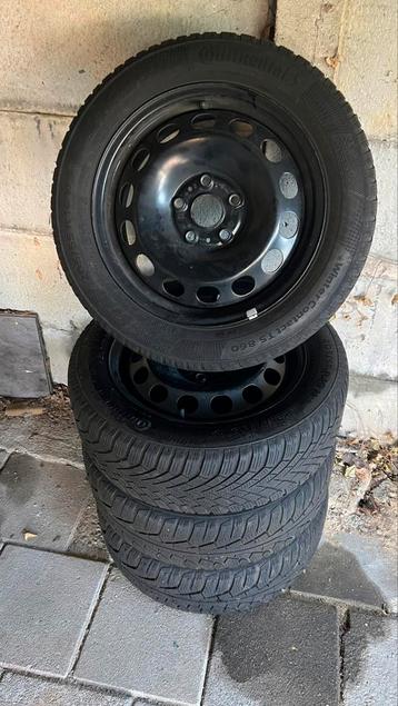 Gebruikte winterbanden met stalen velg beschikbaar voor biedingen