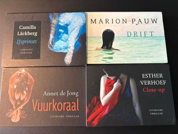 4 dwarsliggers boekjes o.a. Pauw, Verhoef, de Jong beschikbaar voor biedingen