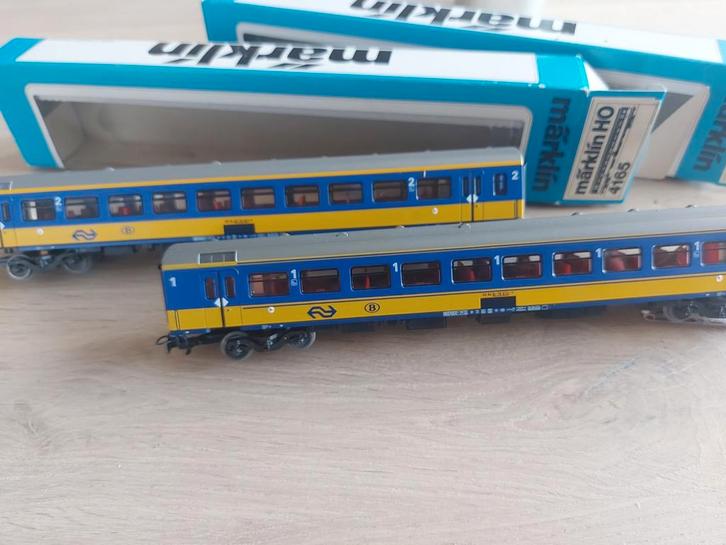3 Märklin NS intercity direct rtg'n artnr 4164+4165 in ovp, Hobby en Vrije tijd, Modeltreinen | H0, Zo goed als nieuw, Wagon, Wisselstroom