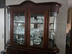 Vitrine kast kersenhout, Ophalen of Verzenden, Zo goed als nieuw, Kersenhout, 150 tot 200 cm