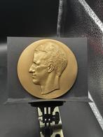 Grote bronzen penning Koning Boudewijn, Postzegels en Munten, Ophalen of Verzenden, Brons, Buitenland