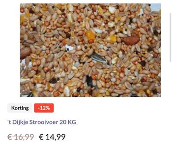 Strooivoer 20kg beschikbaar voor biedingen