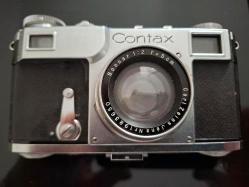 Contax 2 camera + extra carl zeiss lens 1:8 f=2,8cm + boek, Audio, Tv en Foto, Fotocamera's Analoog, Gebruikt, Compact, Overige Merken