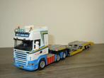 Scania R Topline Truck Transporter vd Zand - WSI 1:50, Hobby en Vrije tijd, Modelauto's | 1:50, Wsi, Zo goed als nieuw, Wsi, Verzenden