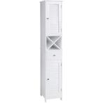 VASAGLE vloerkast - Wit - Scandinavische stijl, (Half)hoge kast, Minder dan 50 cm, Verzenden, Kraailandhof 77