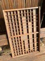 Brocante, vintage letterbak/letterkast voor druk/zetletters, Ophalen of Verzenden