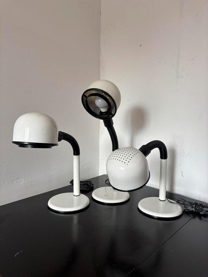 Set van 3 Space Age Bureaulampen, Antiek en Kunst, Antiek | Lampen, Ophalen of Verzenden