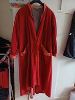 Corduroy ribstof lange winterjas mooi rood 2 zakken, Maat 46/48 (XL) of groter, Ophalen of Verzenden, Bora fashion, Gedragen