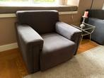 Donker grijze fauteuil, Ophalen, Gebruikt, 75 tot 100 cm, 75 tot 100 cm