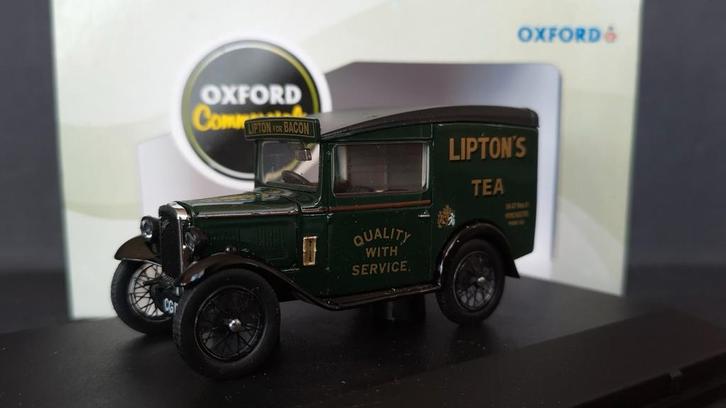 Austin Seven Lipton Tea 1:43 Oxford Diecast Pol, Hobby en Vrije tijd, Modelauto's | 1:43, Zo goed als nieuw, Auto, Verzenden