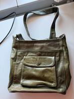 Majesteit Leren Schoudertas Olijfgroen, Ophalen of Verzenden, Zo goed als nieuw, Groen